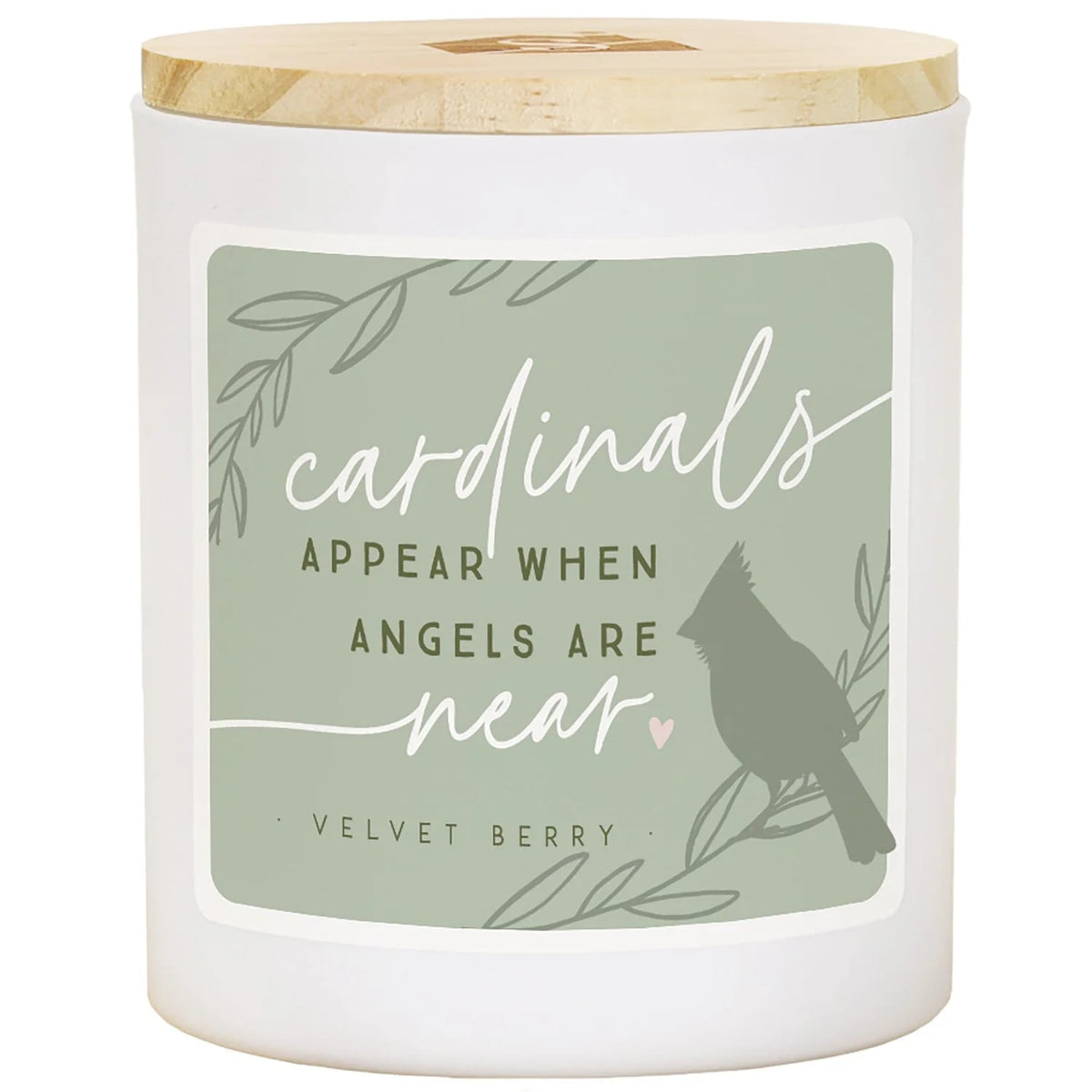 PREORDER- Cardinals Near Green Memorial Soy-Based Candle - Velvet Berry