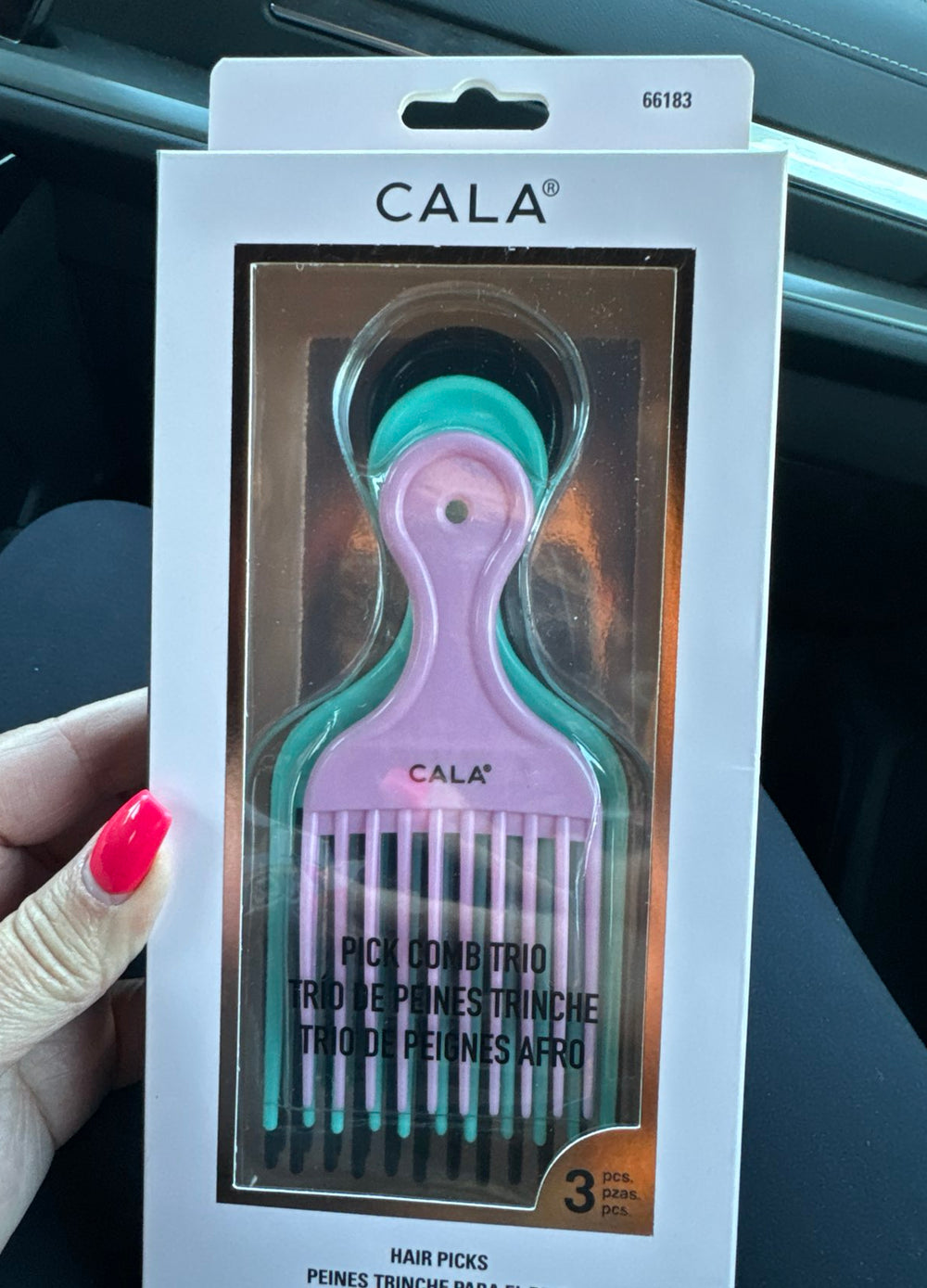 Cala 3 Piece  Hair Pick Set