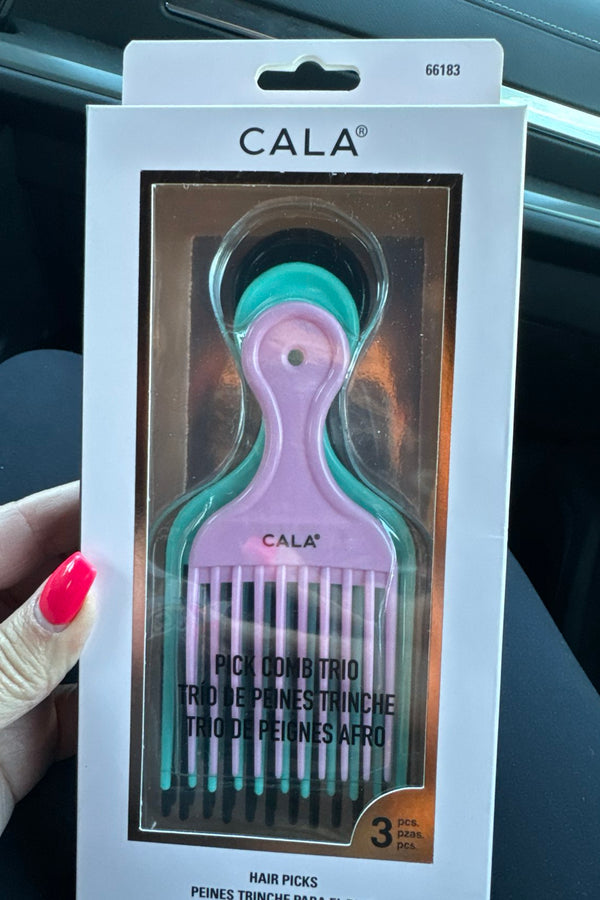 Cala 3 Piece  Hair Pick Set