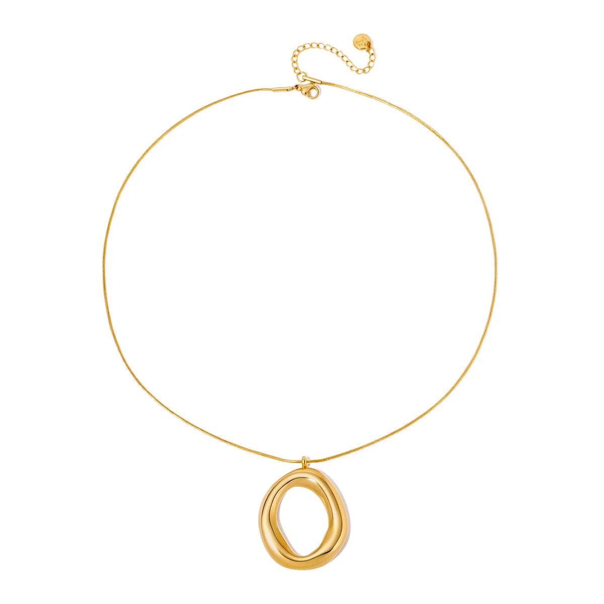 PREORDER- Camille Open Circle Statement Necklace - Waterproof