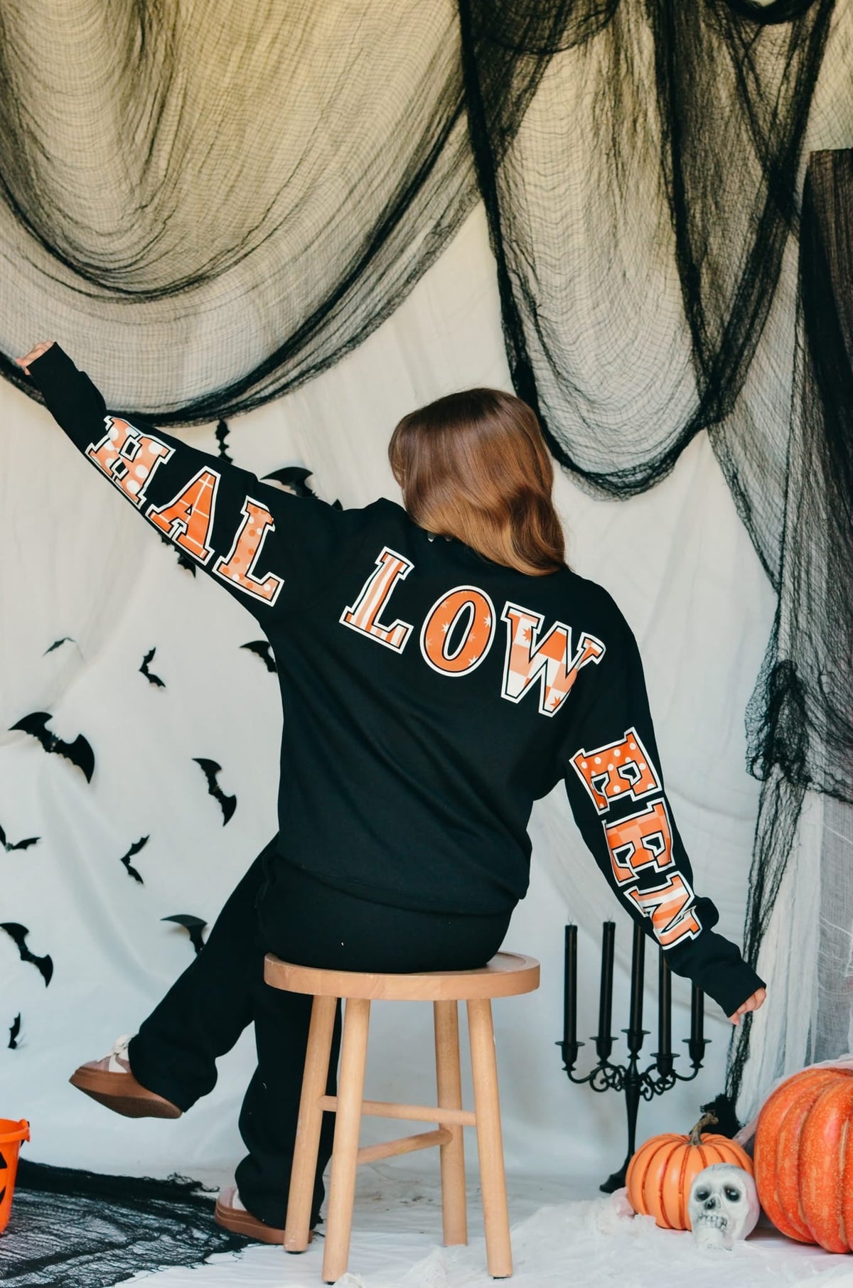 PREORDER- Happy Halloween Black Sweatshirt