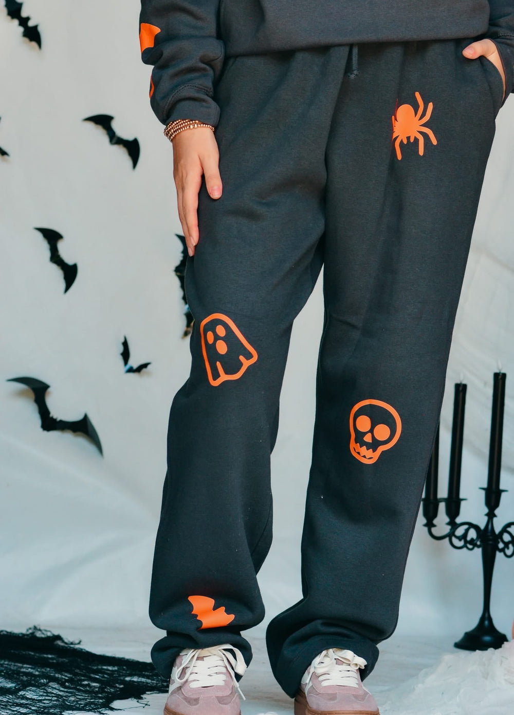 PREORDER- Spooky Charcoal Sweatpants