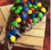 Candy Topped Chocolate Pizza Slice