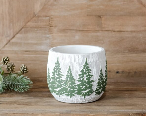 4" Evergreen Forest Planter