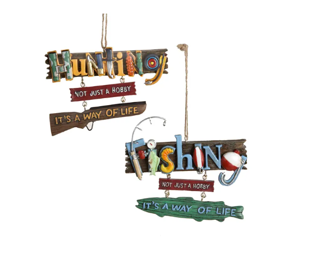 4.5-5" Word Ornament - Multiple Designs