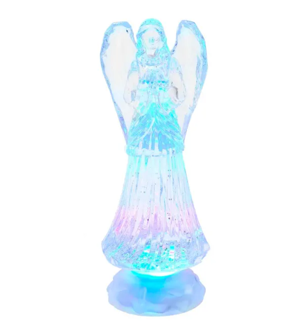 10.5" LED Light Up Angel W/ Water