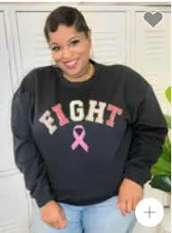 Fight Breast Cancer Ribbon Sweatshirt