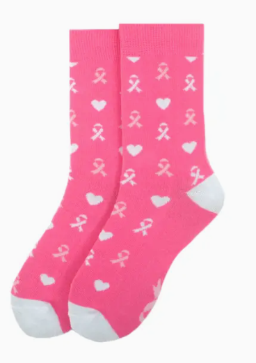 Breast Cancer Awareness Novelty Socks