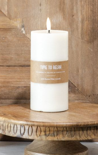 6" LED Pillar Candle