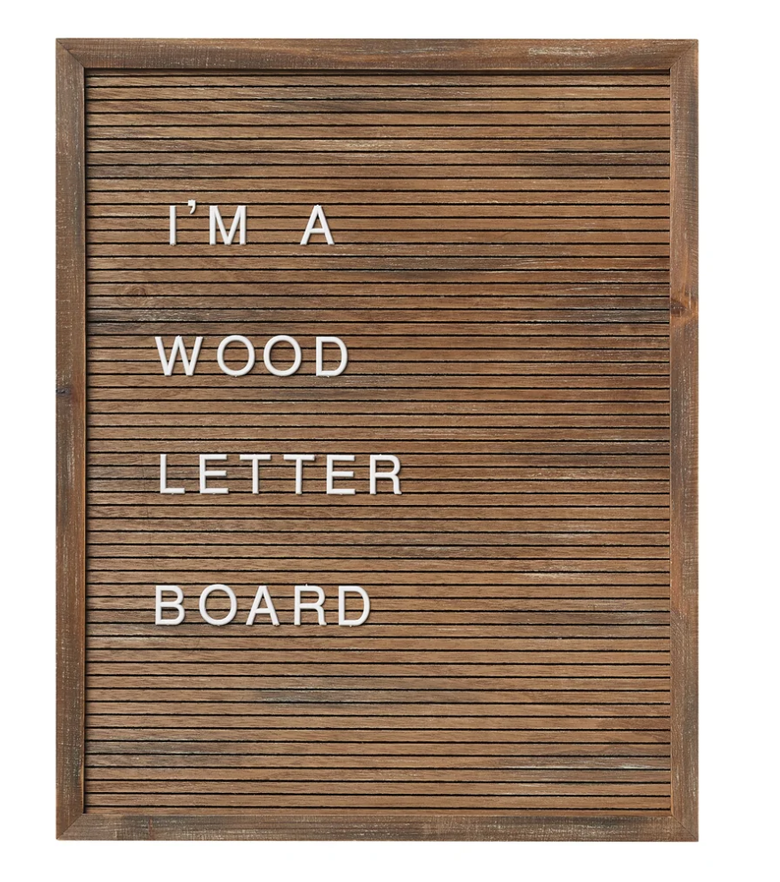 16x20 Wood Letter Board