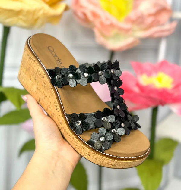 Mic Drop Floral Wedge