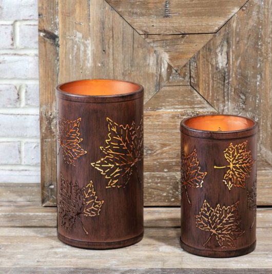 Brown Leaf Lantern