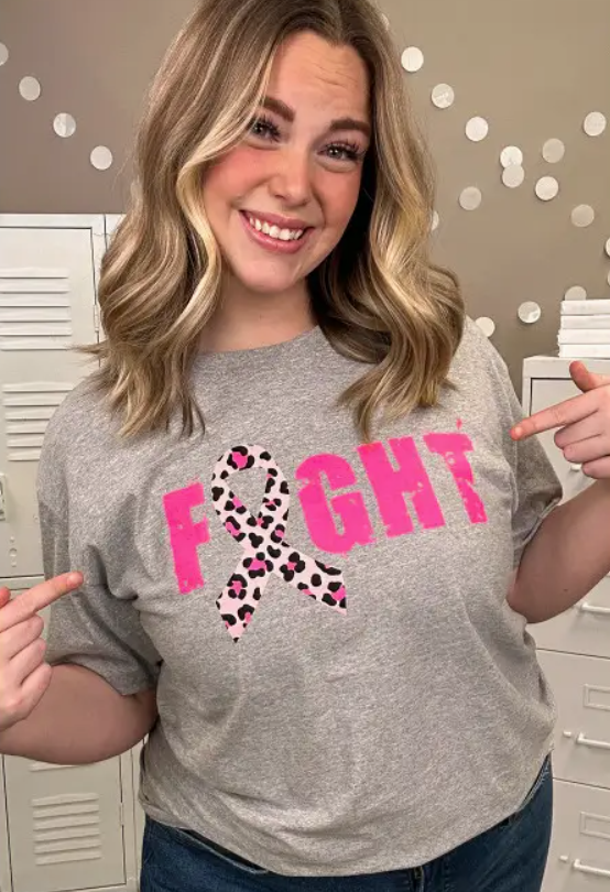 Fight Breast Cancer Awareness Graphic Tee