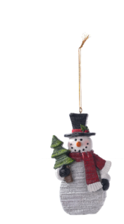 Resin Snowmen Ornaments