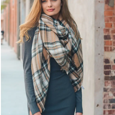 All Time Classic Frayed Edge Flannel Scarf