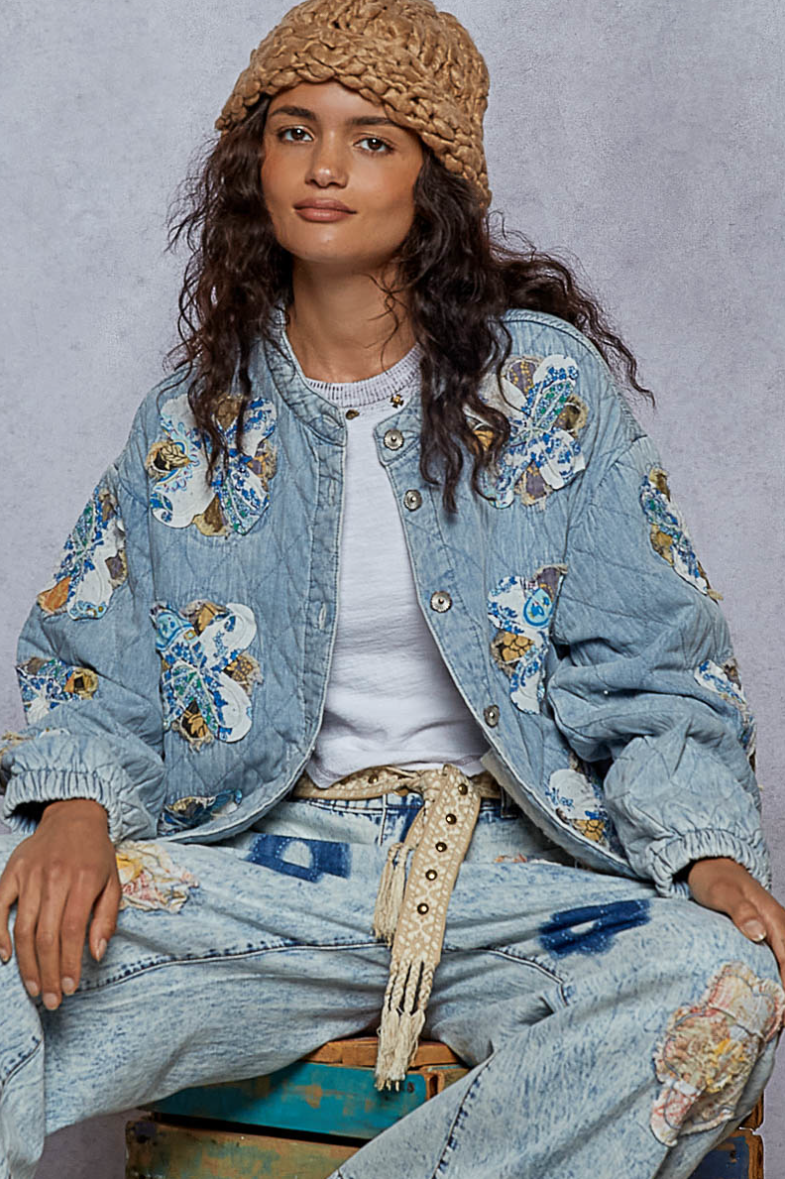 Flower Power Denim Jacket