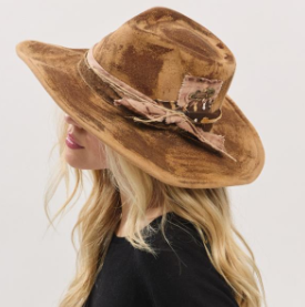 Distressed Shapeable Cowgirl Hat