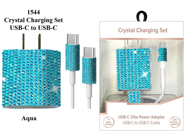 Radiance USB-C To USB-C Crystal Charging Set