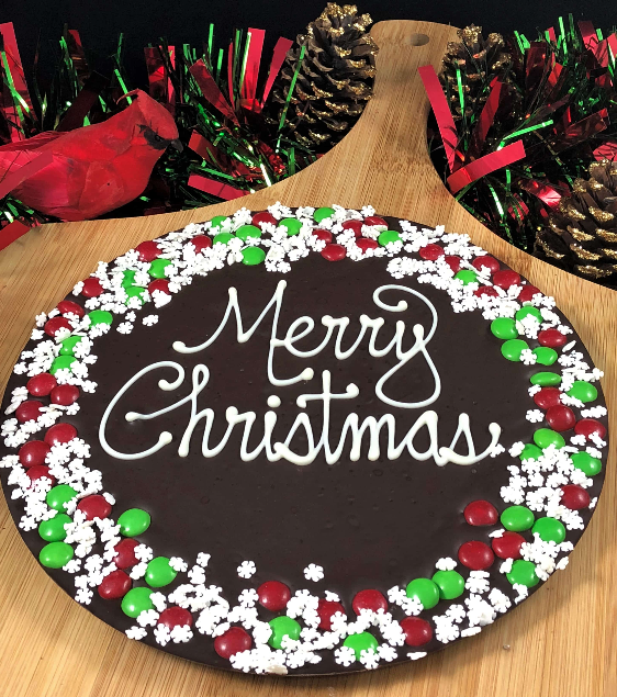 Merry Christmas Chocolate Pizza