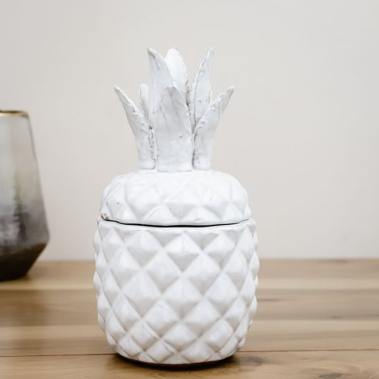 Ceramic Pineapple Canister