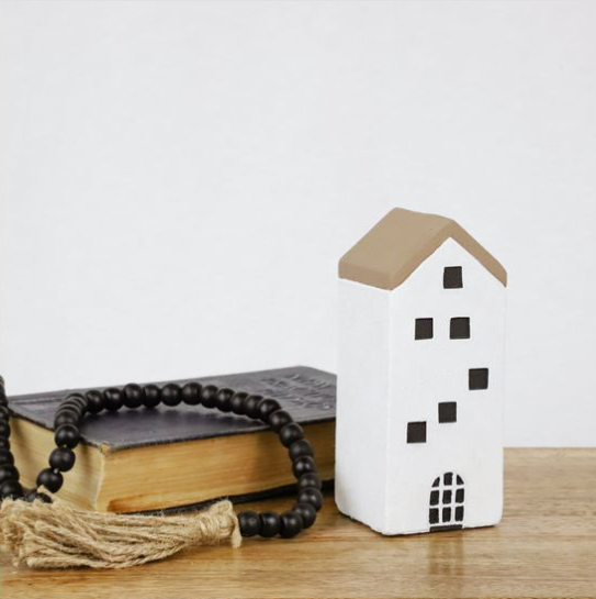 5.7" Tall Decorative Cement House