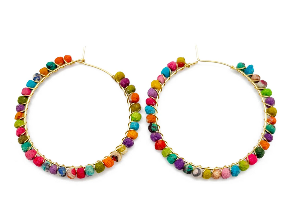 Aasha Kantha Loop Closure Hoop Earrings