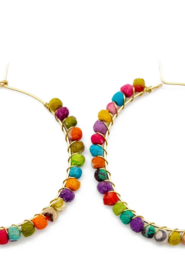 Aasha Kantha Loop Closure Hoop Earrings