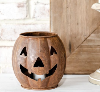 Rustic J-O-L Candle Holder