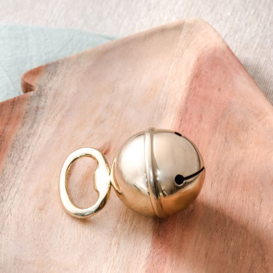 3.5" Brass Jingle Bell Bottle Opener