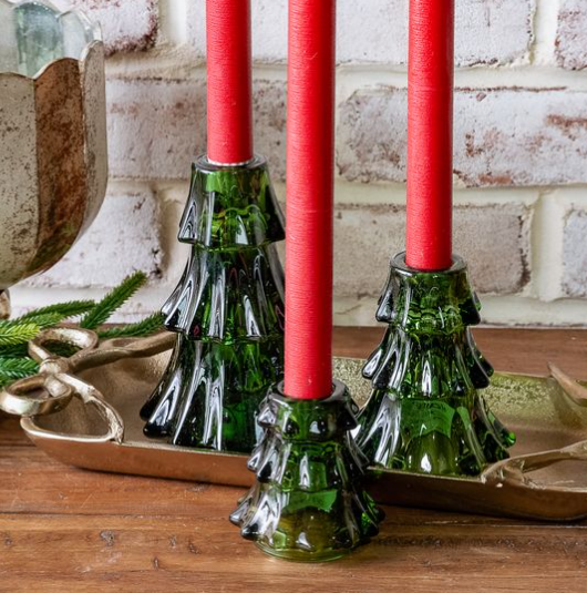 Glass Tree Candle Holder - Multiple Sizes