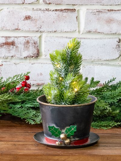3" Snowman Hat Planter