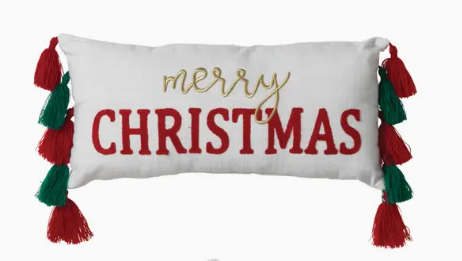 20"L Fabric Holiday Design Pillow - Multiple Designs