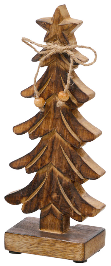 Wood Carved Tiered Tree