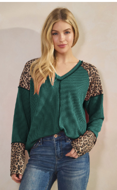 Woodland Blooms Contrast Top