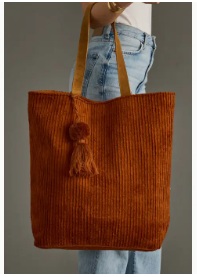 Everyday Essential Corduroy Tote-Multiple Colors