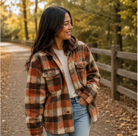 Autumn Trails Plaid Shacket