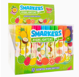 Smarkers - Washable Scented Highlighters - Large Chisel Tip