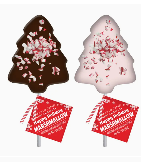 Peppermint Marshmallow Tree Pops-Multiple Flavors