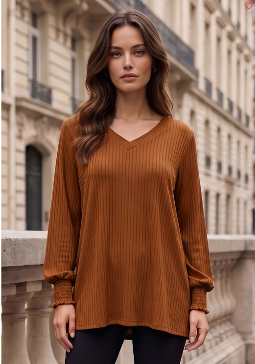 Everyday Elegance Ribbed Top-Multiple Colors