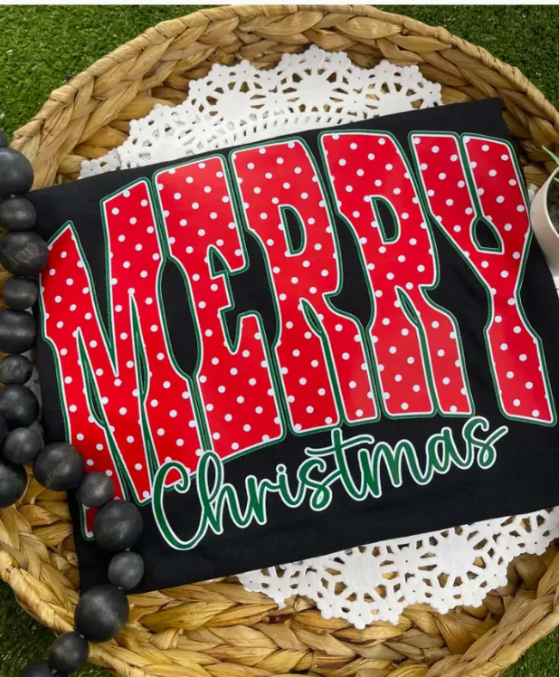 Merry & Bright Christmas Tee