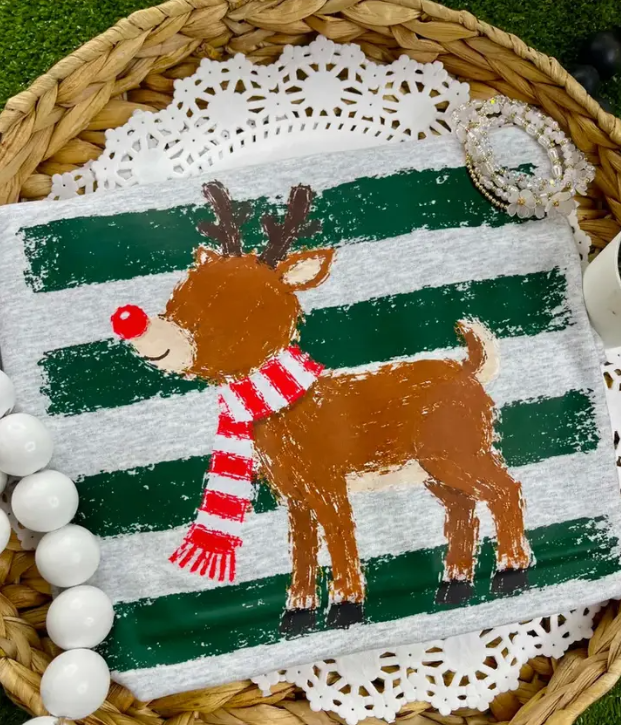 Jolly Reindeer Christmas Tee
