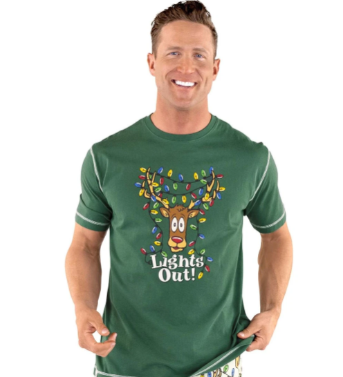Lazy One Lights Out Green Tee