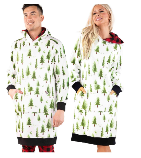 Evergreen Plaid Sleep Hoodie
