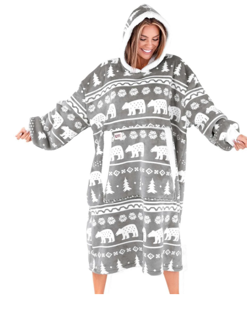 Nordic Bear Blanket Hoodie