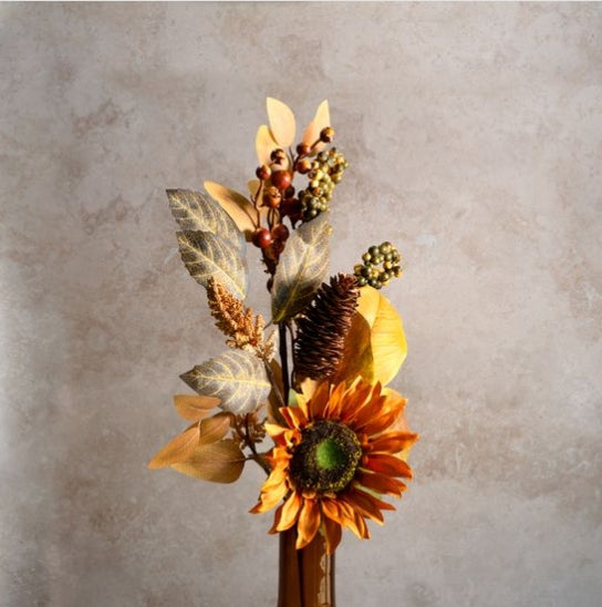 16" Orange Sunflower Autumn Pack