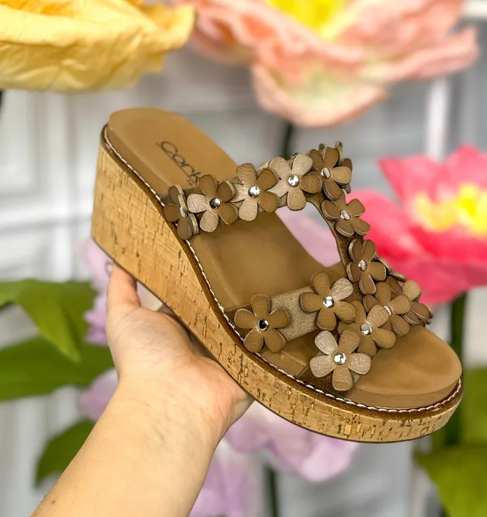 Mic Drop Floral Wedge
