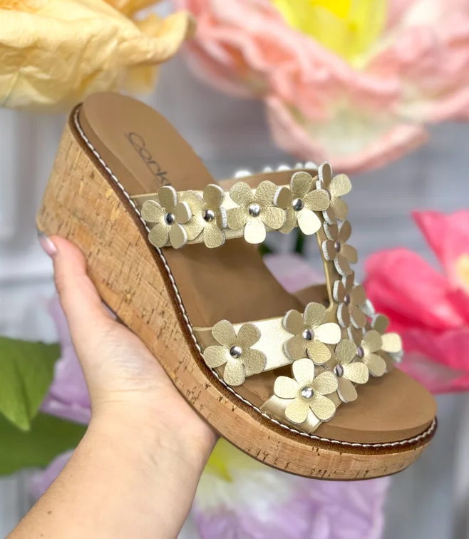 Mic Drop Floral Wedge