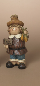 8" Resin Harvest Scarecrow