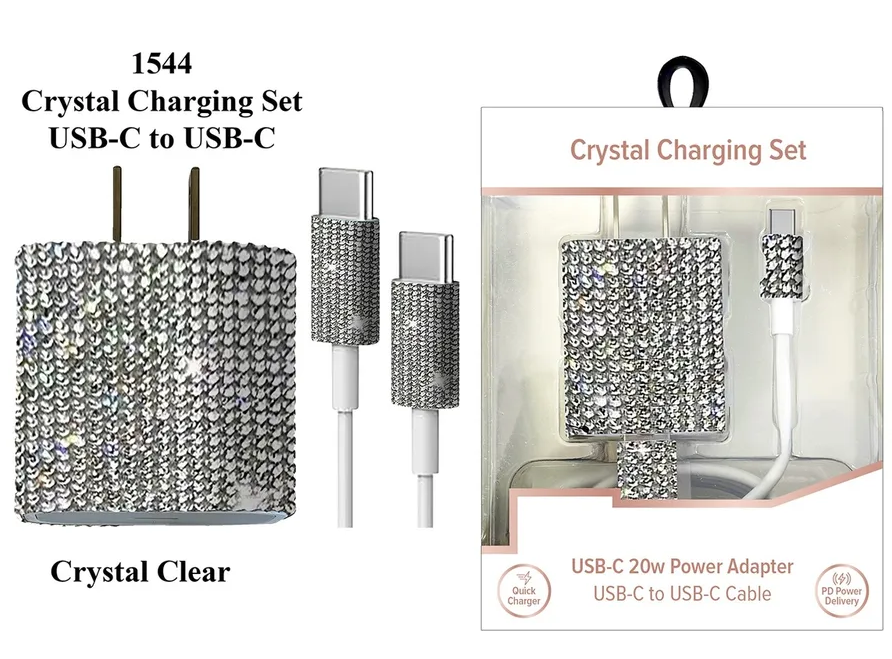 Radiance USB-C To USB-C Crystal Charging Set