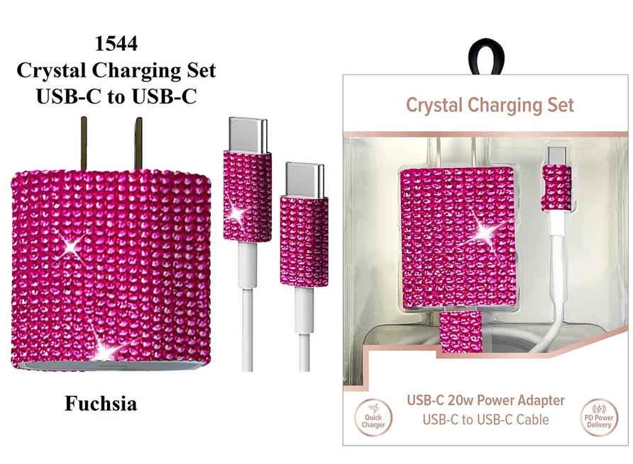 Radiance USB-C To USB-C Crystal Charging Set